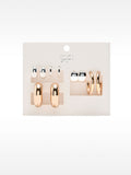 Set De Pendientes Bicolor