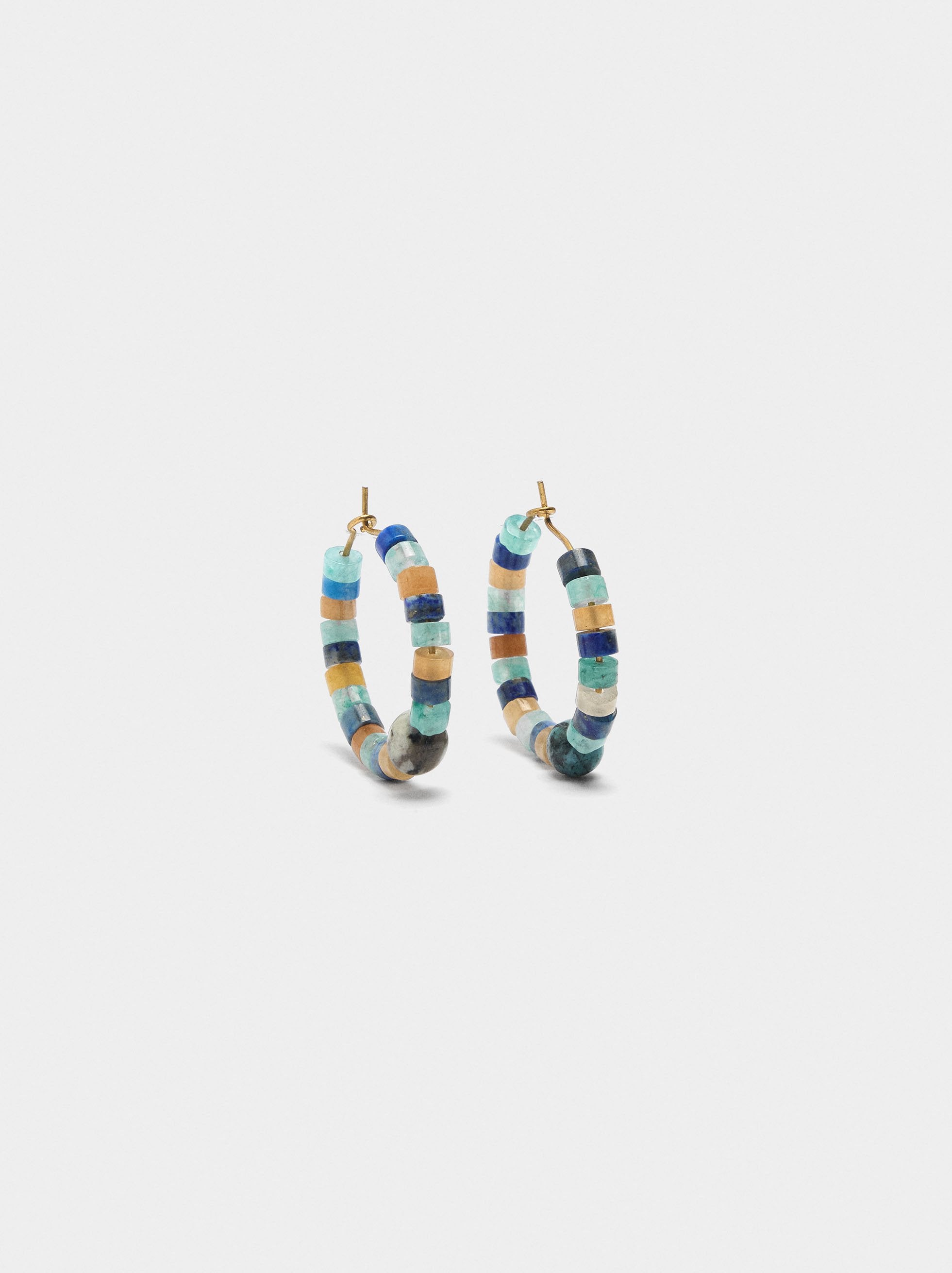 Aros Medianos Con Piedras