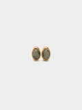 Pendientes Ovalados Con Piedras