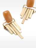 Pendientes Largos Con Piedra