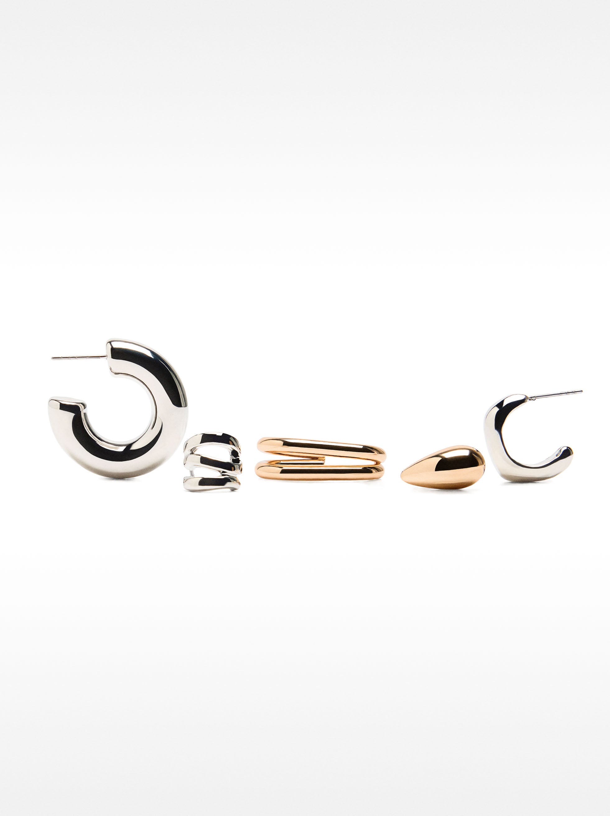 Set De Aros Abiertos Bicolor
