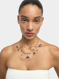 Collar Rígido Con Piedras Multicolor