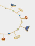 Collar Rígido Con Piedras Multicolor