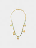 Collar Con Colgantes De Estrella Y Corazón