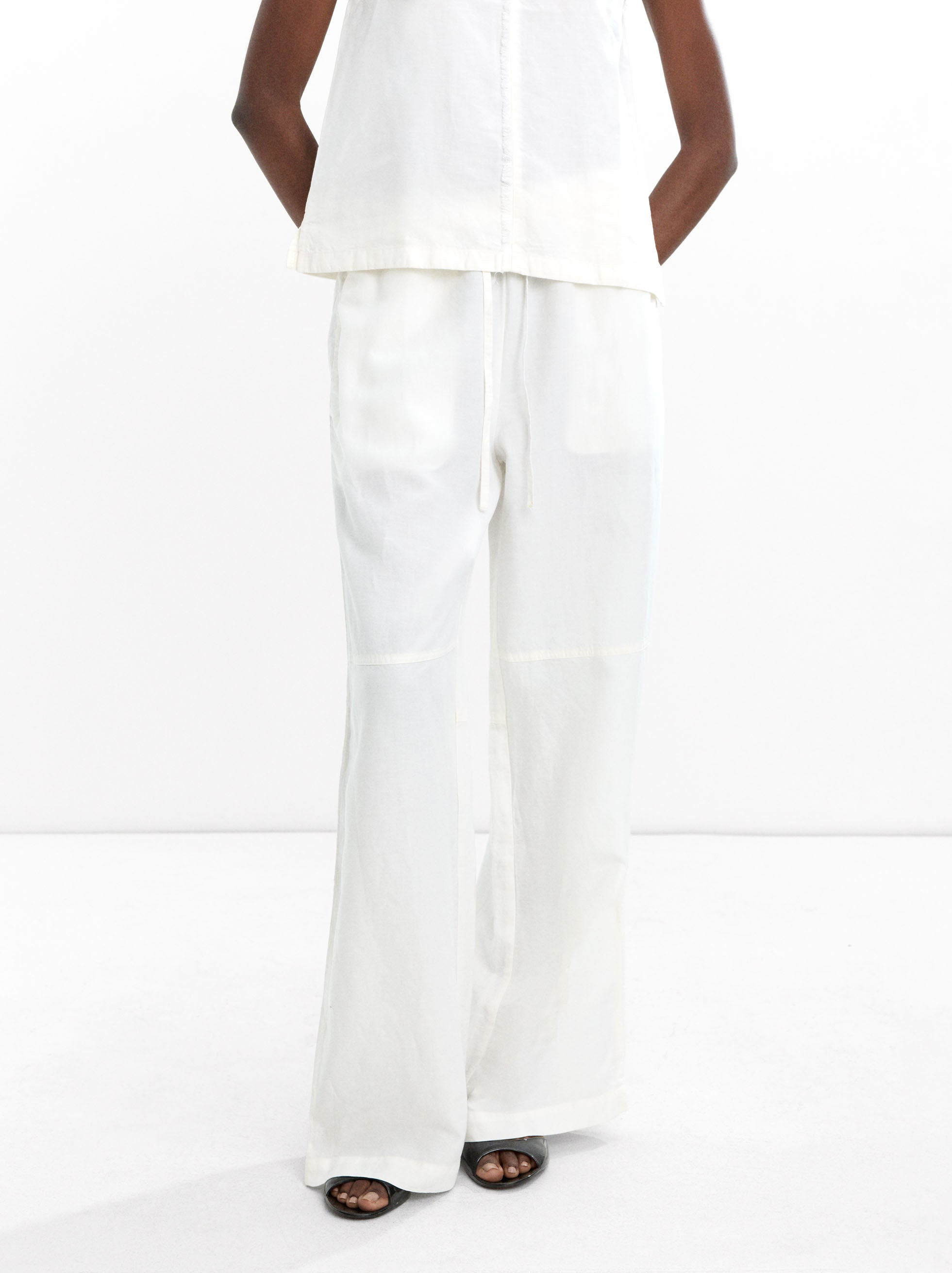 Pantalón Mezcla De Lino Con Lyocell