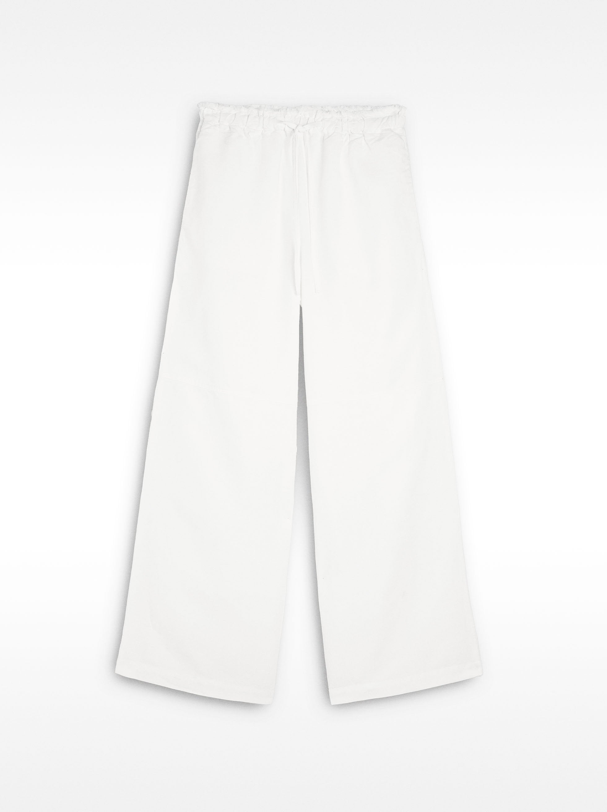 Pantalón Mezcla De Lino Con Lyocell