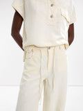 Pantalón Mezcla De Lino Con Lyocell