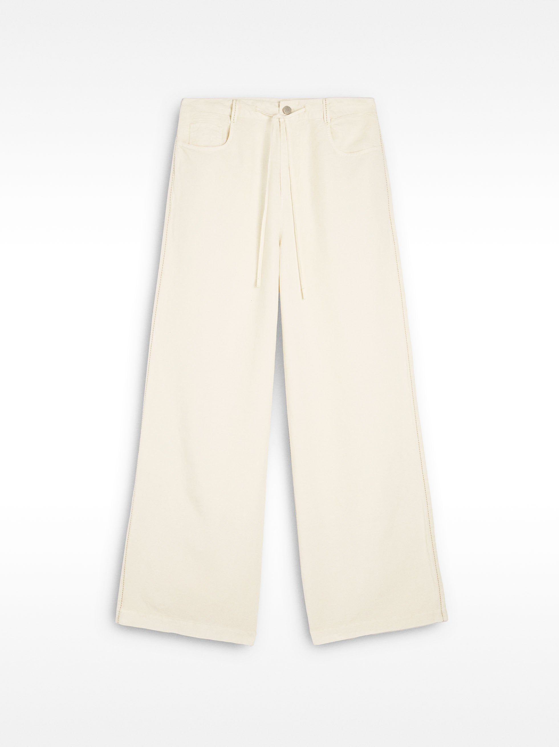 Pantalón Mezcla De Lino Con Lyocell