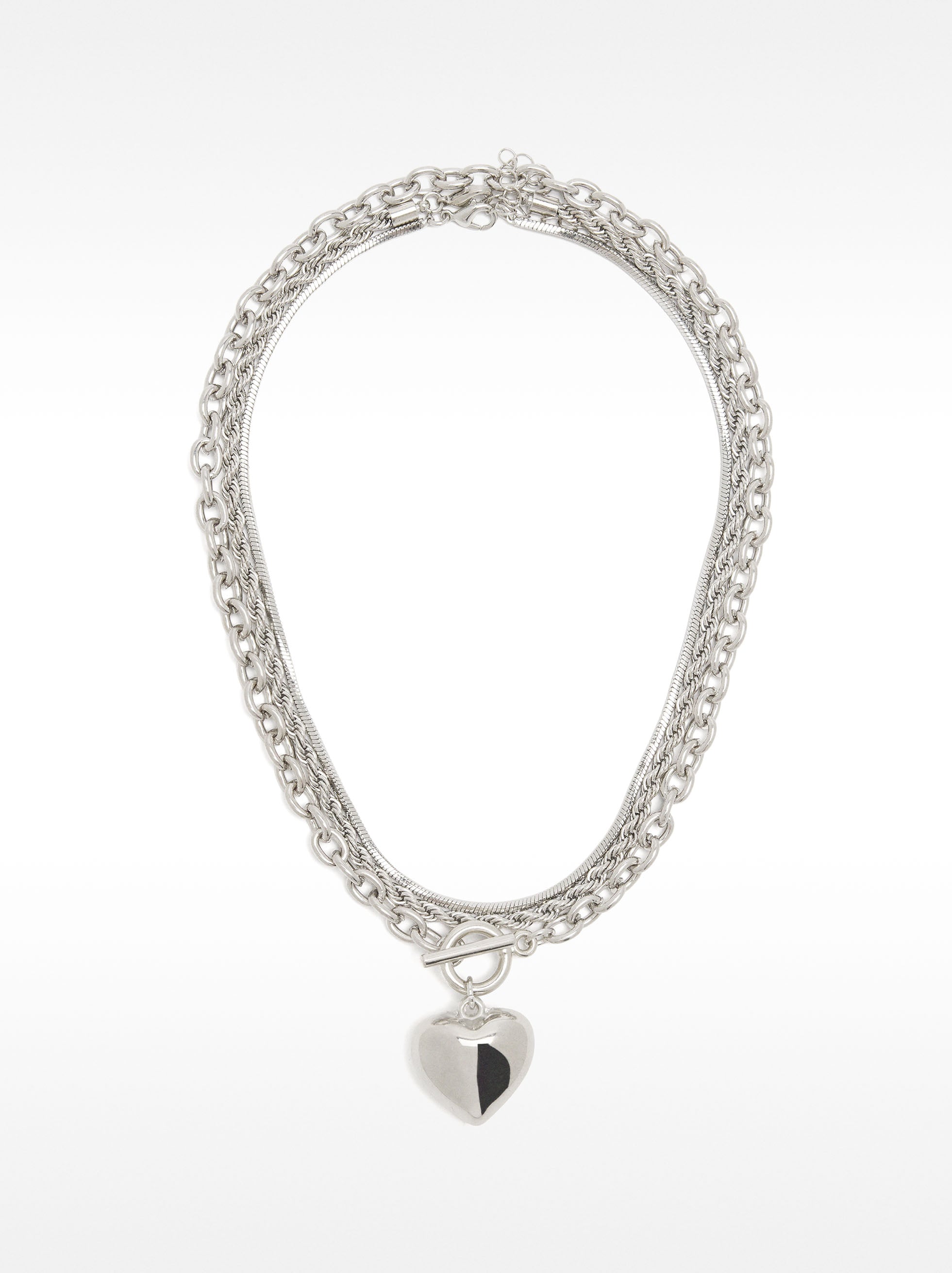 Set De Collares Con Colgante De Corazón