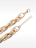 Set De Collar Con Pulsera Bicolor