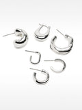 Set De Aros Plateados