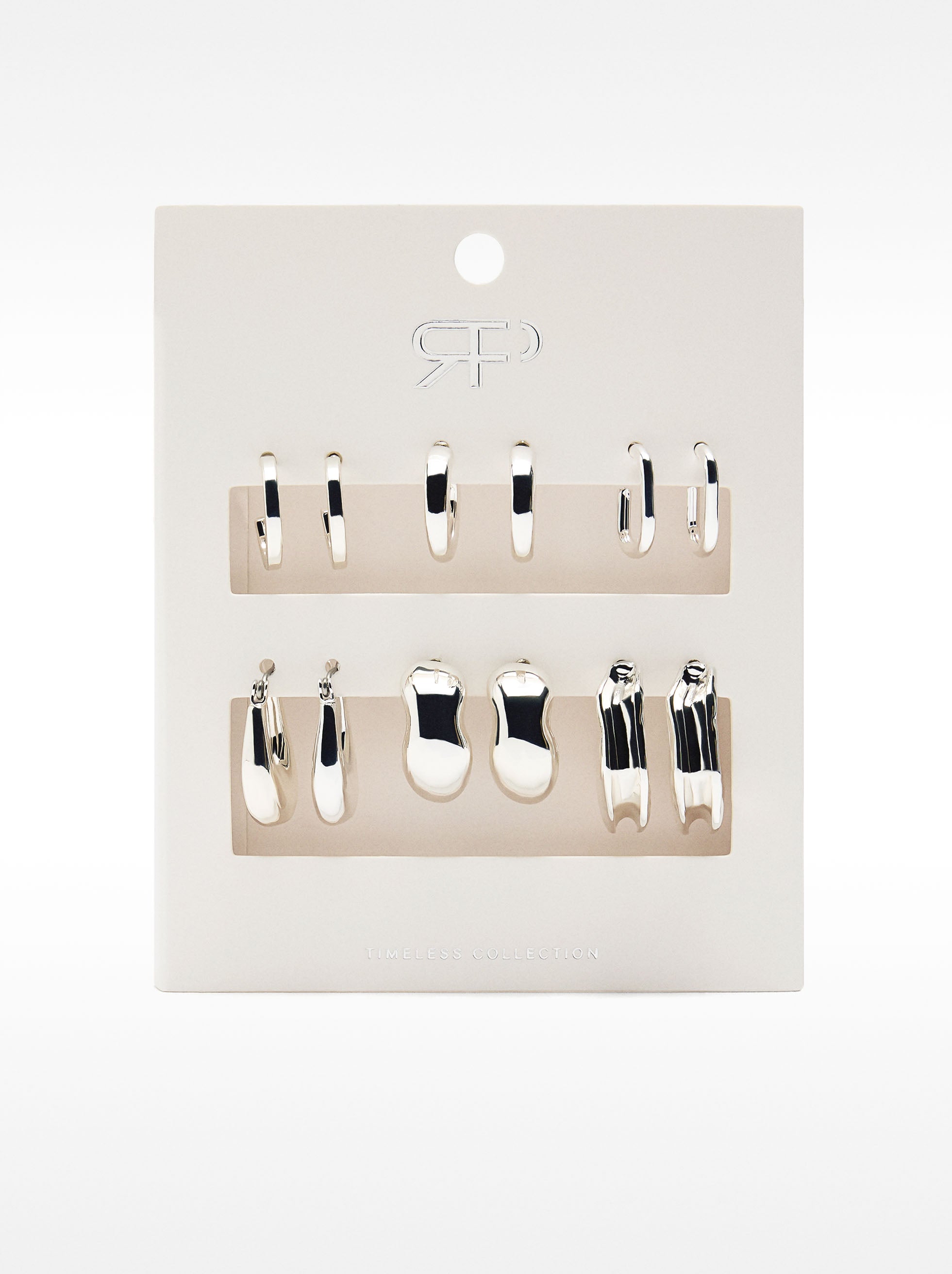 Set De Aros Plateados