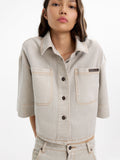 Camisa Denim Con Bolsillos