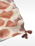 Pañuelo Estampado De Mezcla De Lino