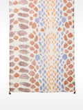 Pañuelo Estampado De Mezcla De Lino