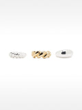 Set De Anillos Bicolor