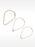 Set De Collares De Eslabones Bicolor