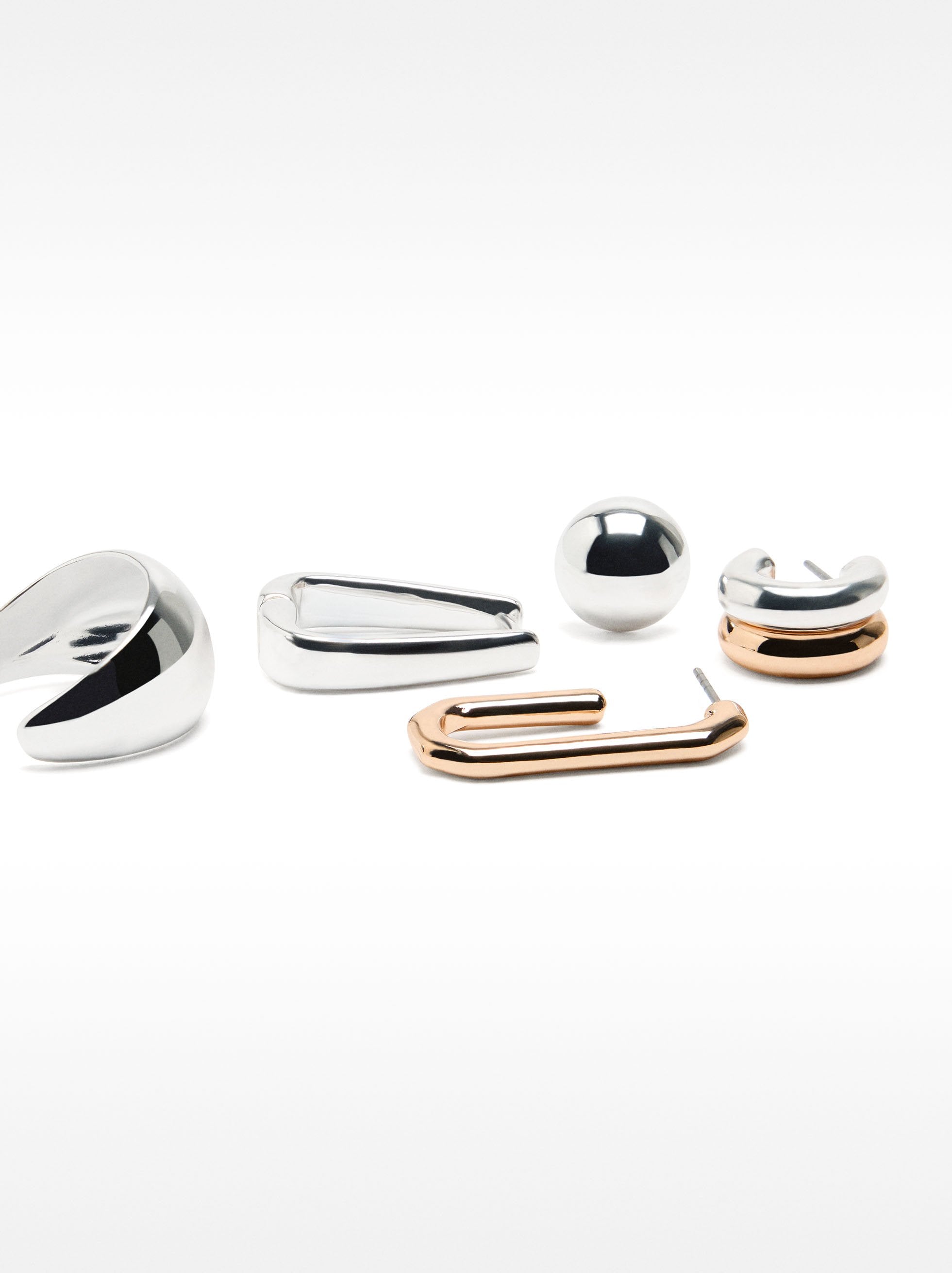 Set De Pendientes Bicolor