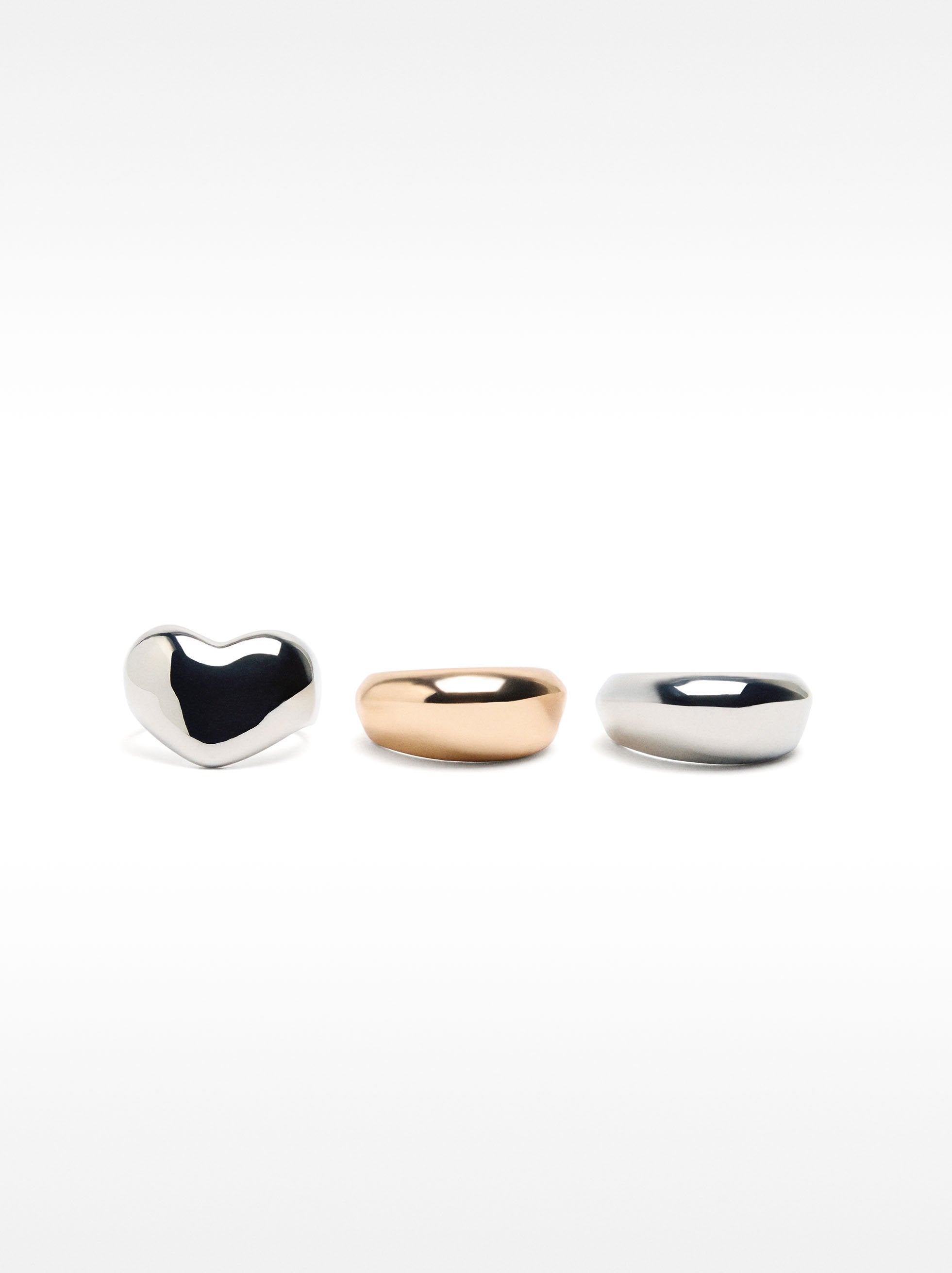 Set De Anillos Bicolor