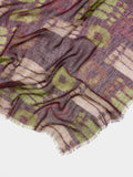Pañuelo Estampado De Lino Y Algodón