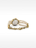 Reloj Con Pulsera De Perlas
