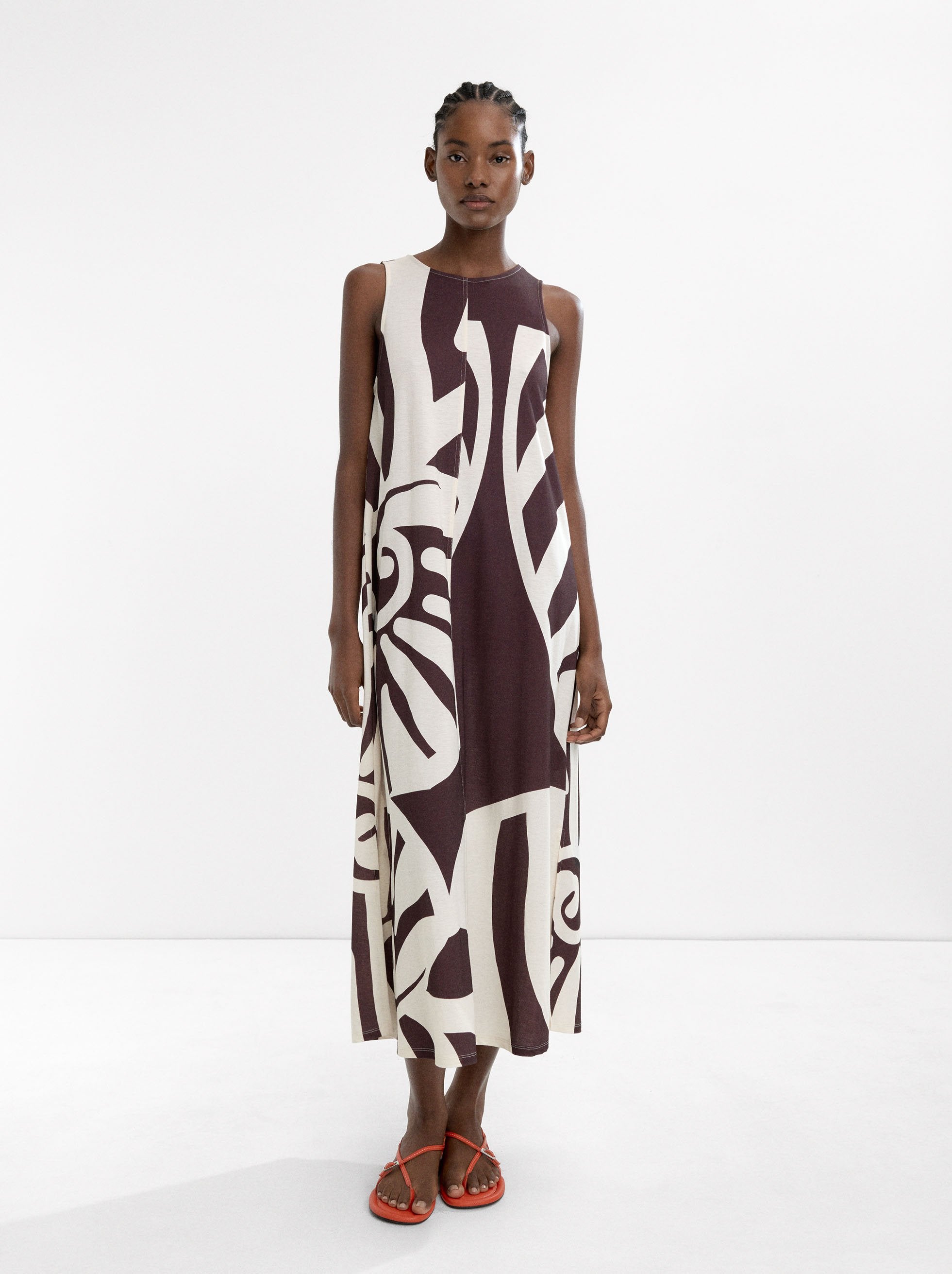 Vestido Largo Estampado