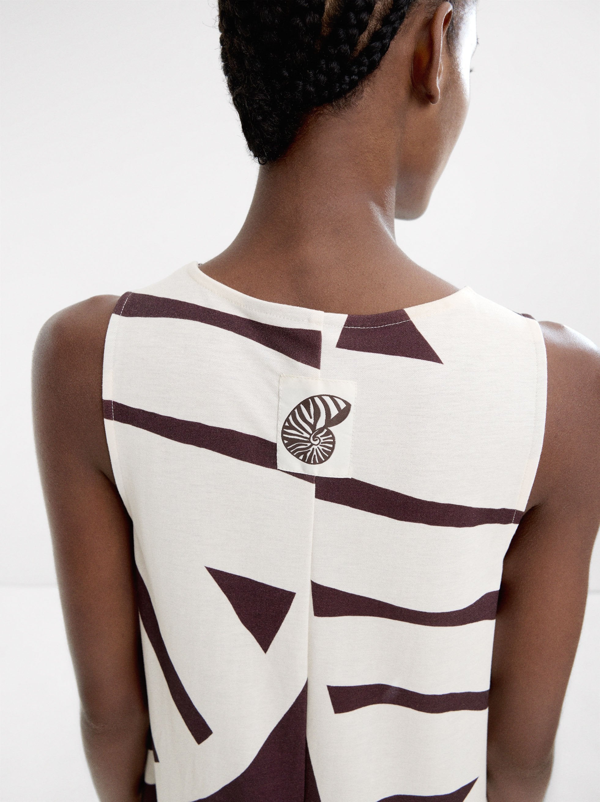 Vestido Largo Estampado