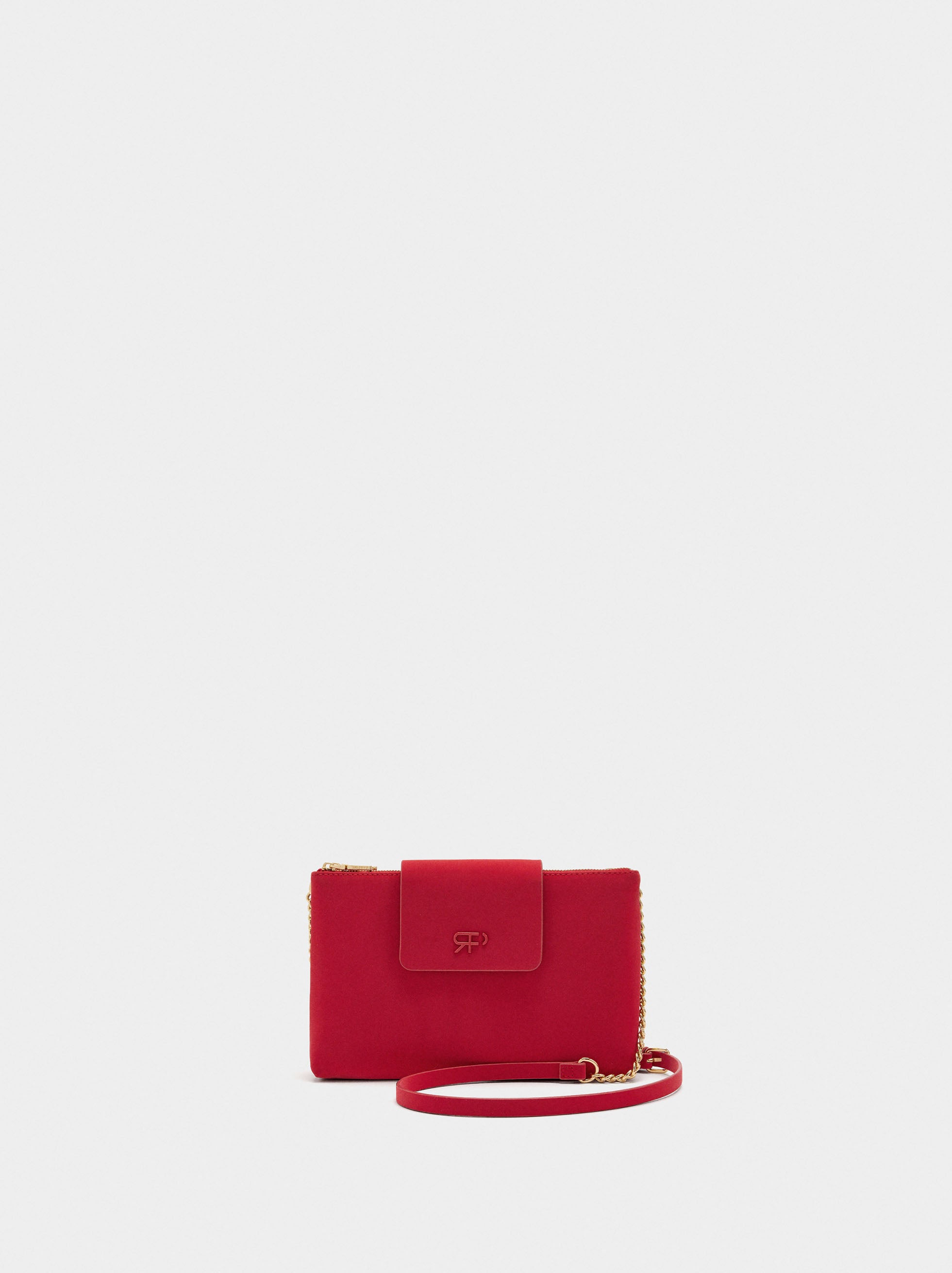 Bolso Bandolera Con Textura Suave