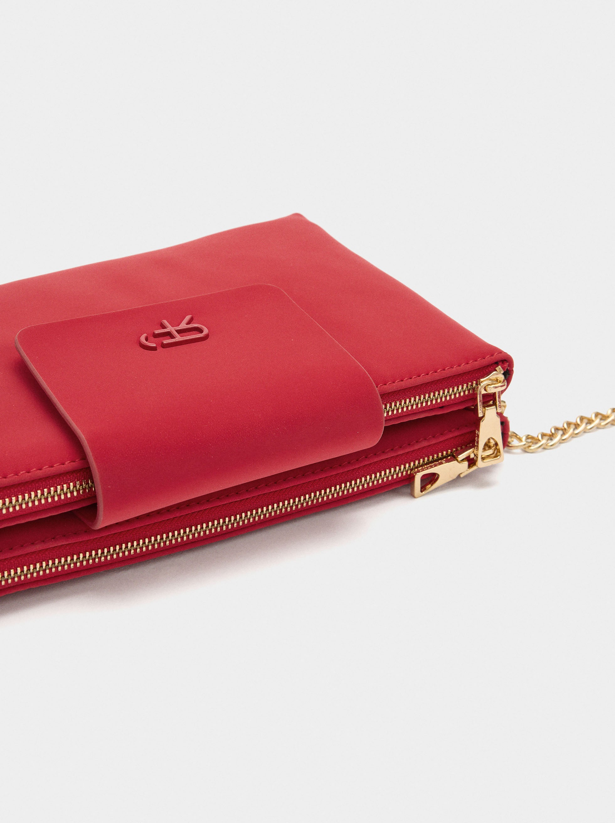 Bolso Bandolera Con Textura Suave
