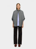 Poncho De Punto Con Detalle De Costura