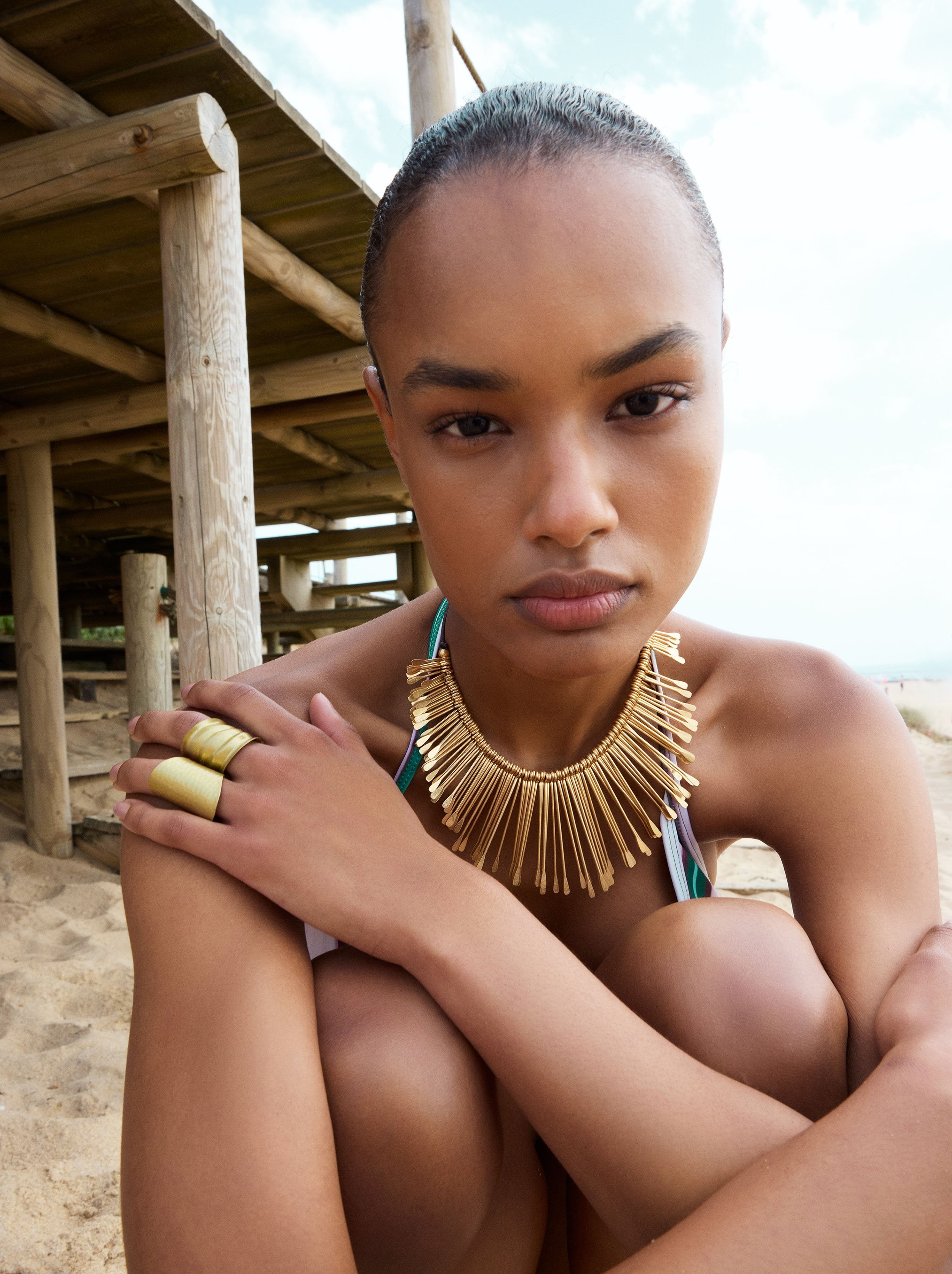 Set De Anillos Anchos De Brass