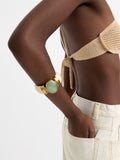 Pulsera Con Piedra Y Resina