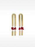 Pendientes Largos Maxi Con Piedras