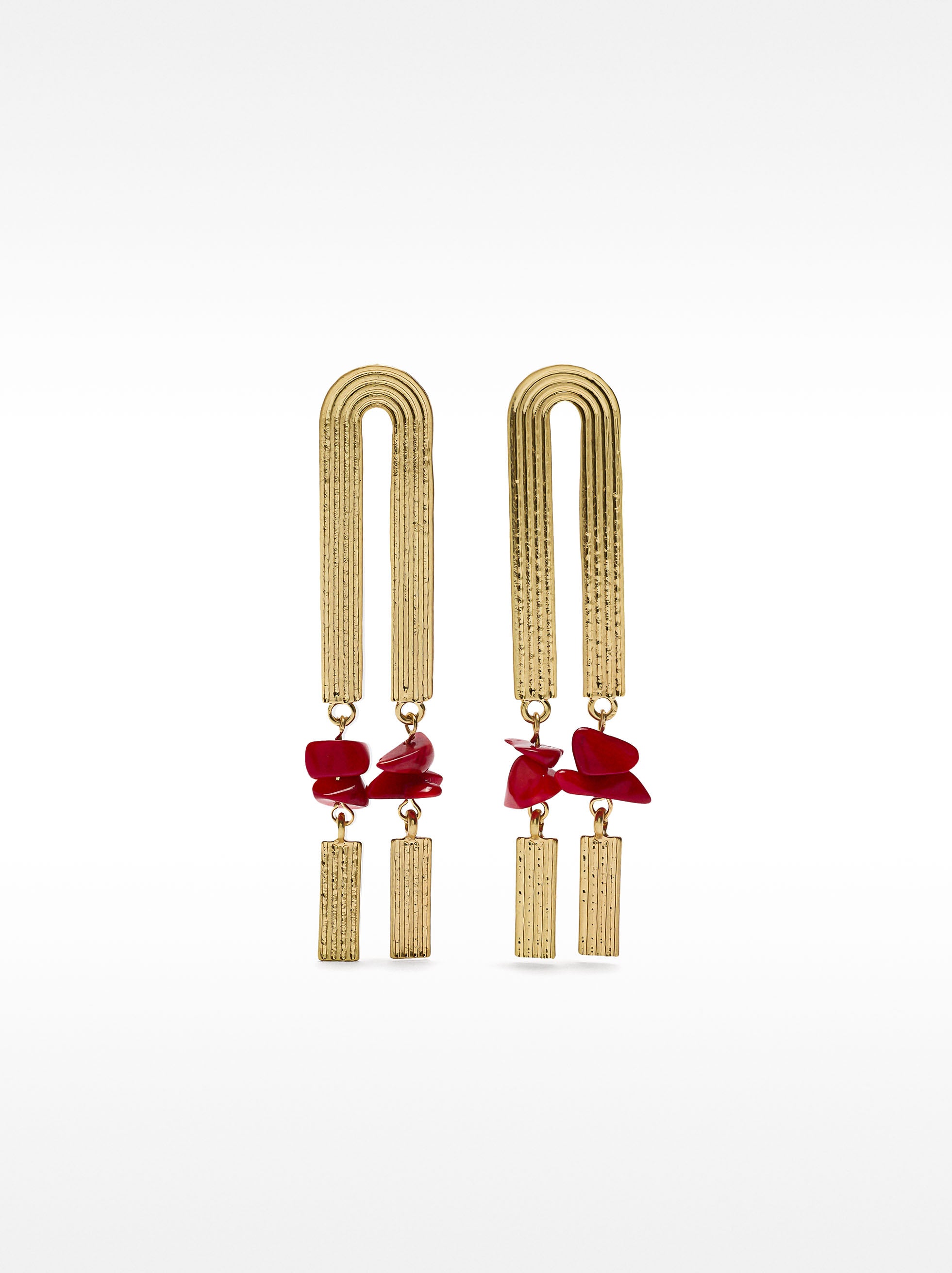 Pendientes Largos Maxi Con Piedras