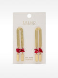 Pendientes Largos Maxi Con Piedras