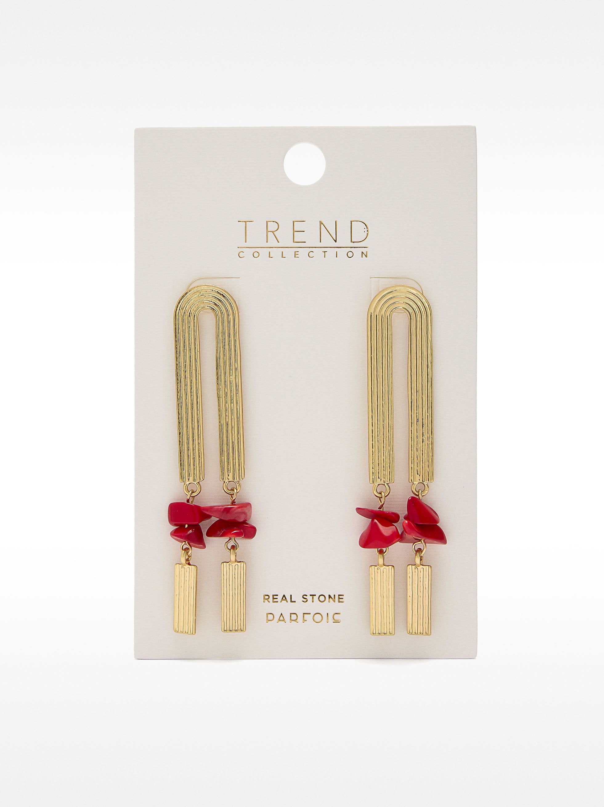 Pendientes Largos Maxi Con Piedras