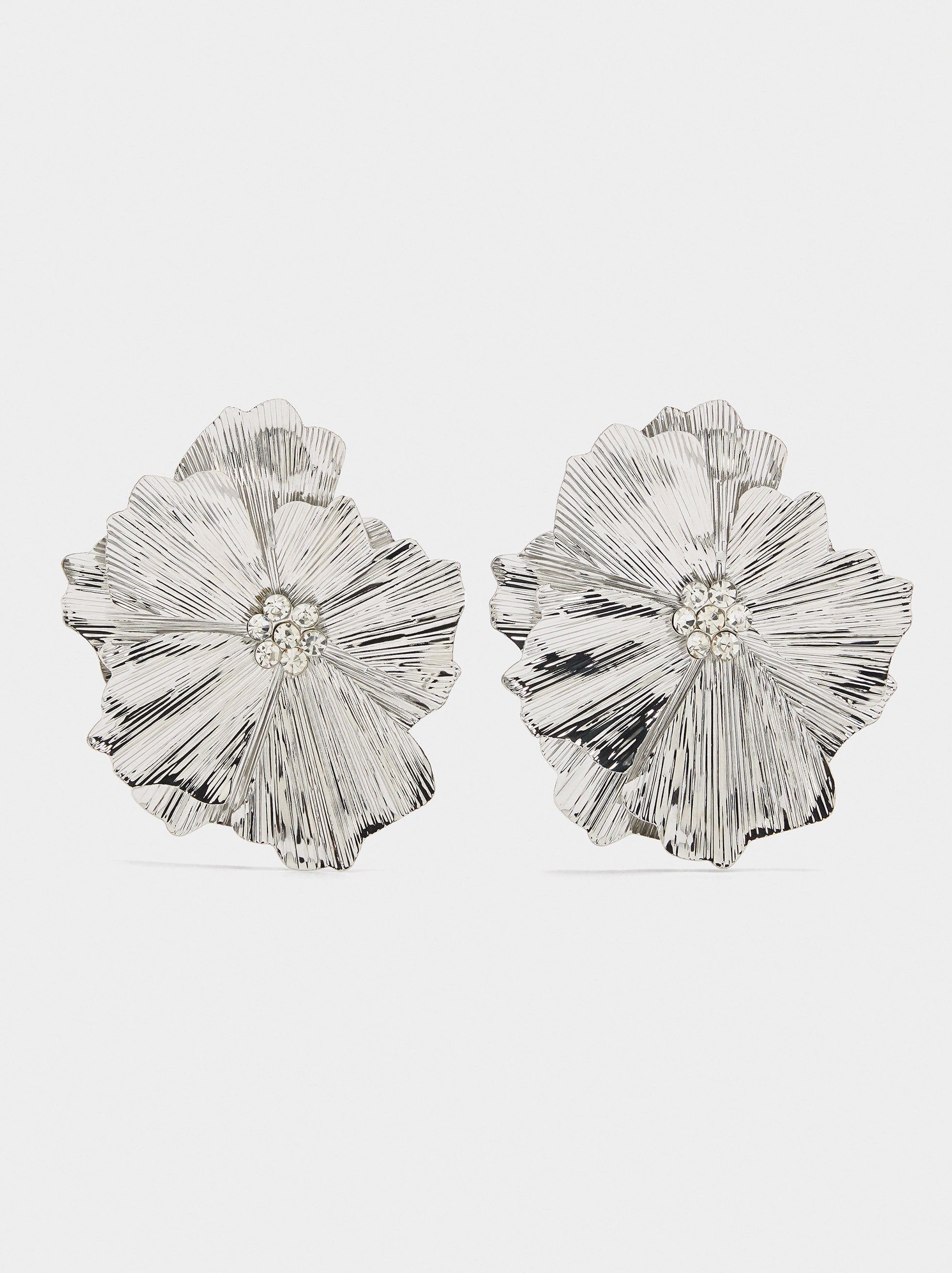 Pendientes Maxi De Flor Doble Esmaltados