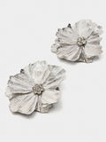 Pendientes Maxi De Flor Doble Esmaltados