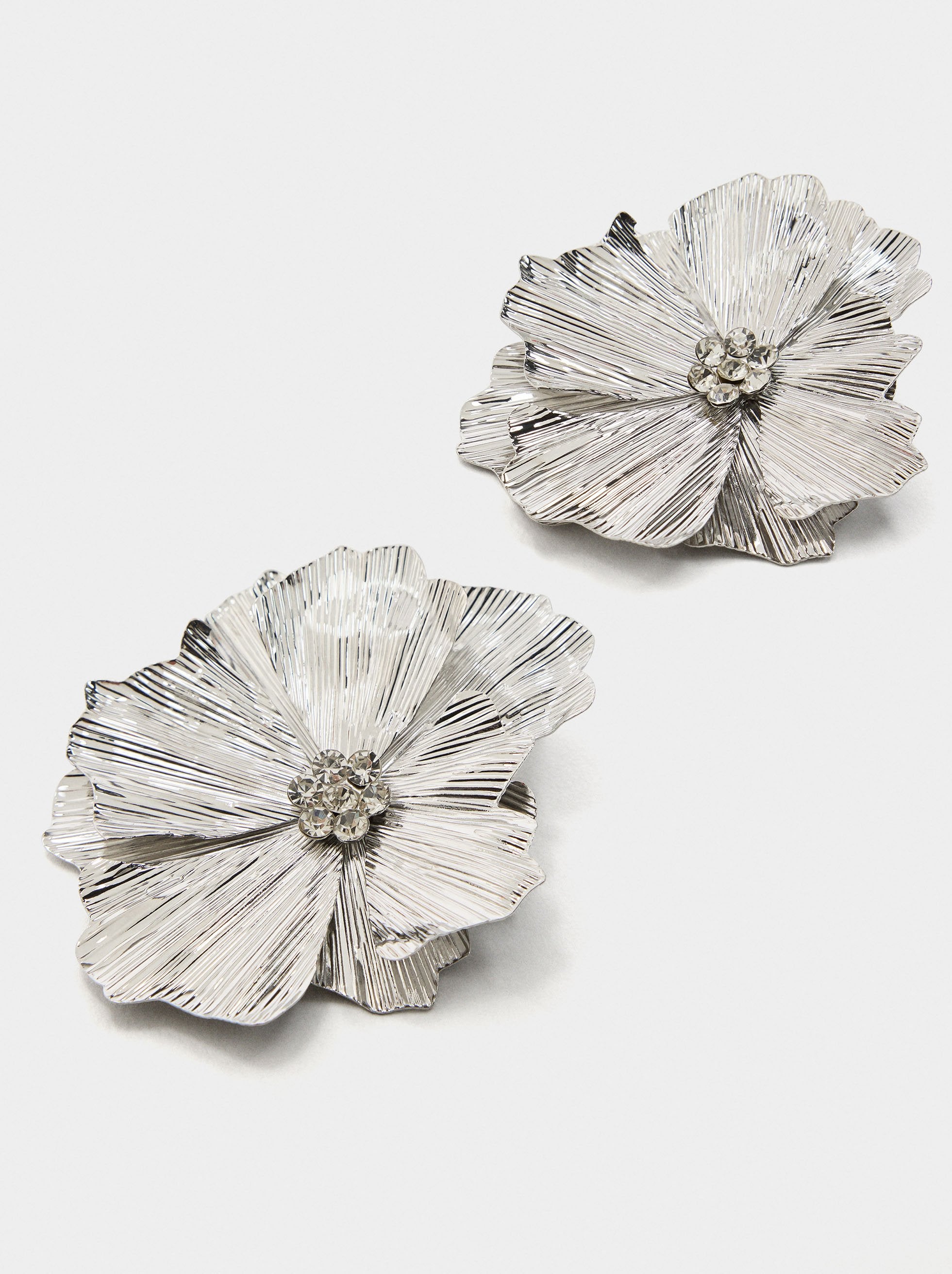 Pendientes Maxi De Flor Doble Esmaltados