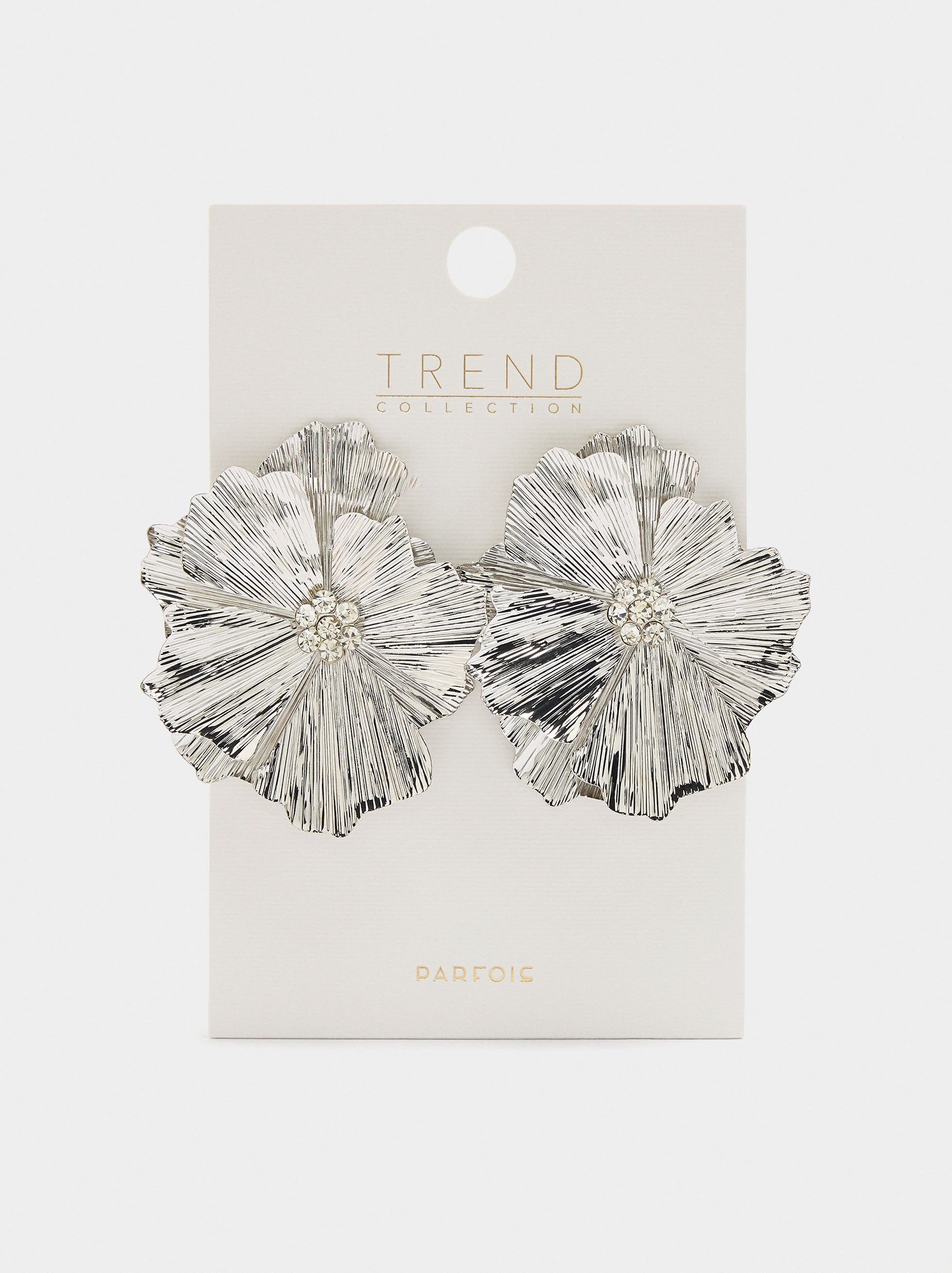Pendientes Maxi De Flor Doble Esmaltados
