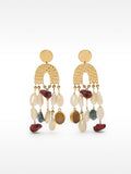 Pendientes Maxi De Conchas Y Piedras