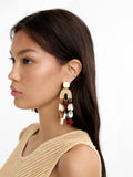 Pendientes Maxi De Conchas Y Piedras