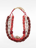 Collar Maxi Triple Con Piedras