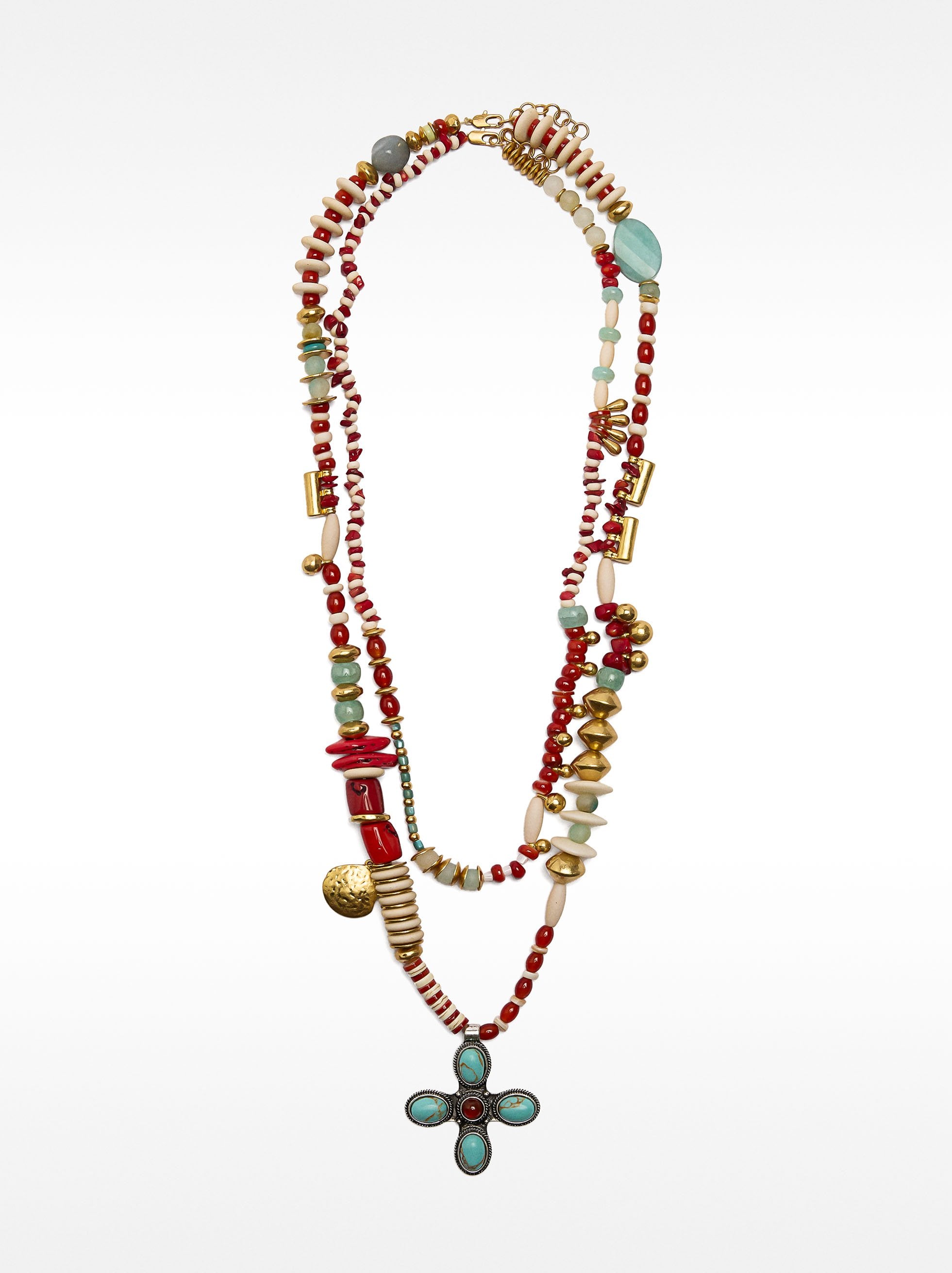 Set De Collares Con Colgante De Piedras