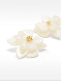 Pendientes Maxi De Flor Perolada