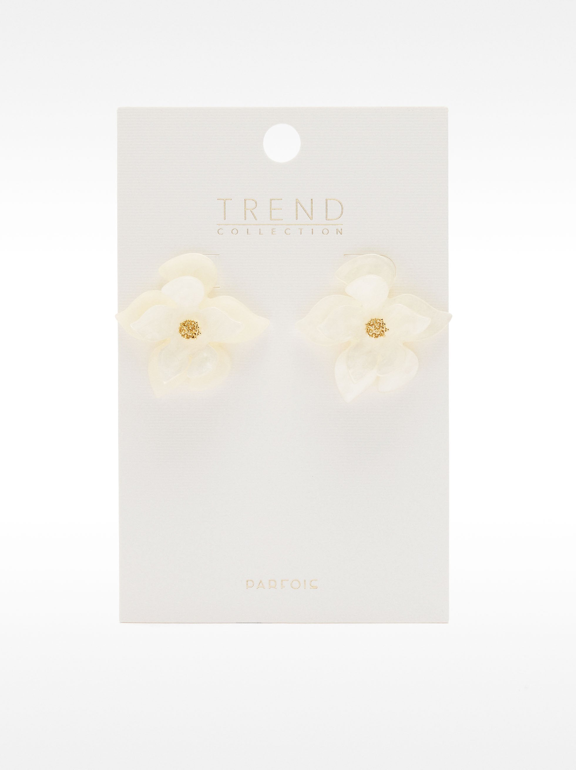 Pendientes Maxi De Flor Perolada