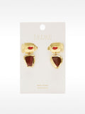 Pendientes De Peces Con Piedra