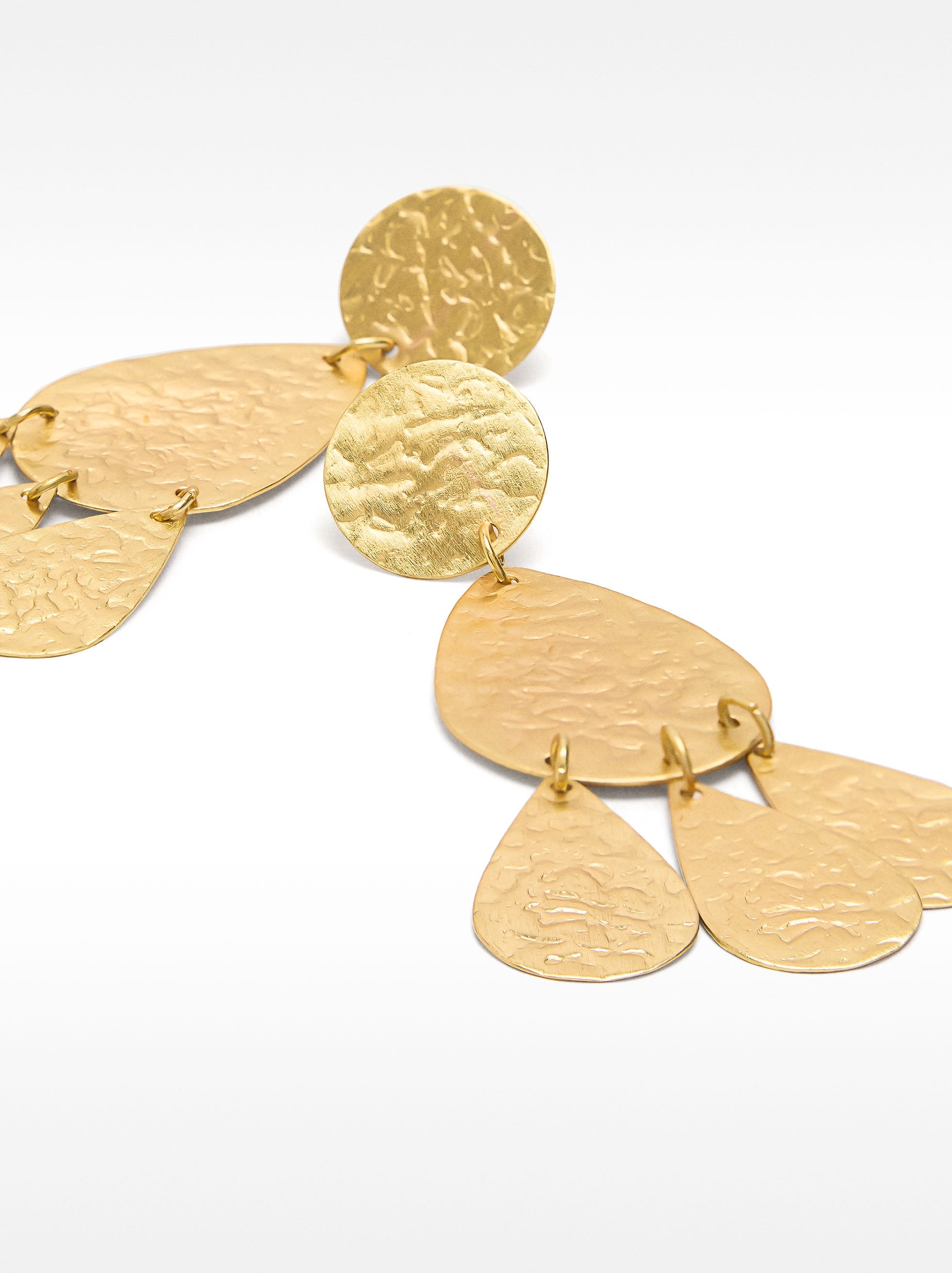 Pendientes Largos Maxi De Brass