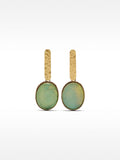Pendientes Largos Maxi De Barra Con Piedras