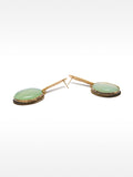 Pendientes Largos Maxi De Barra Con Piedras